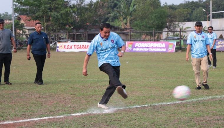 Bupati Maesyal Rasyid Buka Asskat League Season 4 2026, Wadah Pembibitan Talenta Sepak Bola Tangerang