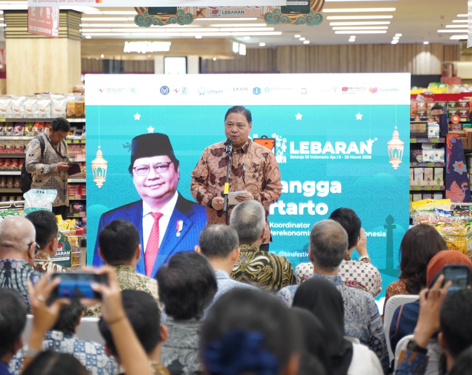 BINA Lebaran 2026 Resmi Dibuka Menko Perekonomian: Belanja di Indonesia Aja Targetkan Transaksi Rp 53,38 Triliun
