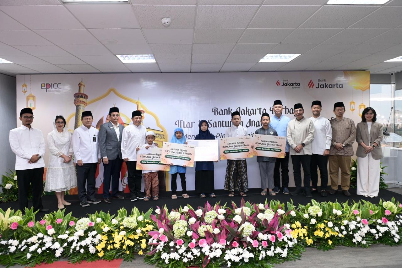 Bank Jakarta Santuni 8.500 Anak Yatim dan Duafa, Siapkan Program Ramadan hingga Posko Mudik Lebaran