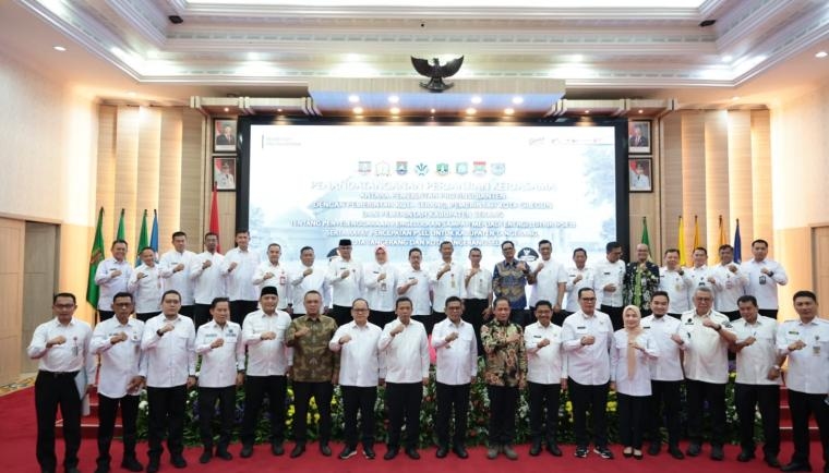 Bupati Tangerang Rakor Bersama Menteri Lingkungan Hidup dan Gubernur Banten, Komitmen Percepat PSEL Atasi Masalah Sampah