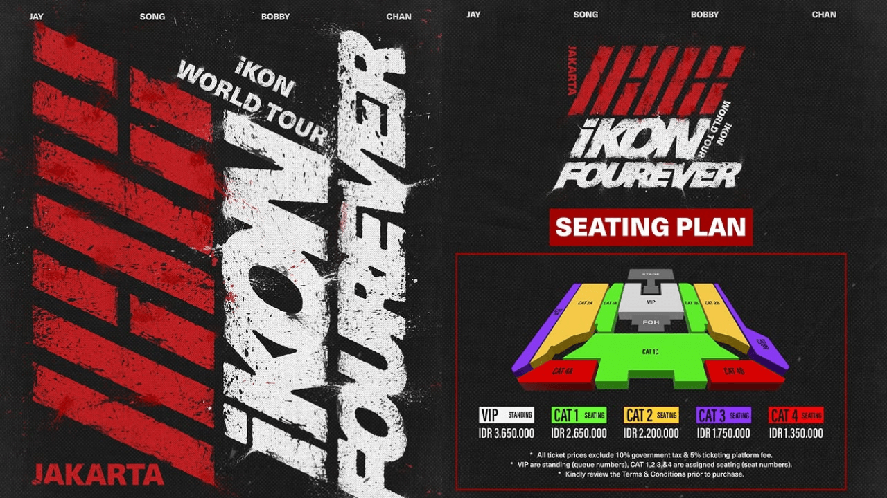 Harga Tiket Konser iKON di Jakarta 2026 Resmi Rilis, Termurah Mulai Rp 1,3 Juta, Cek Lengkapnya di Sini!
