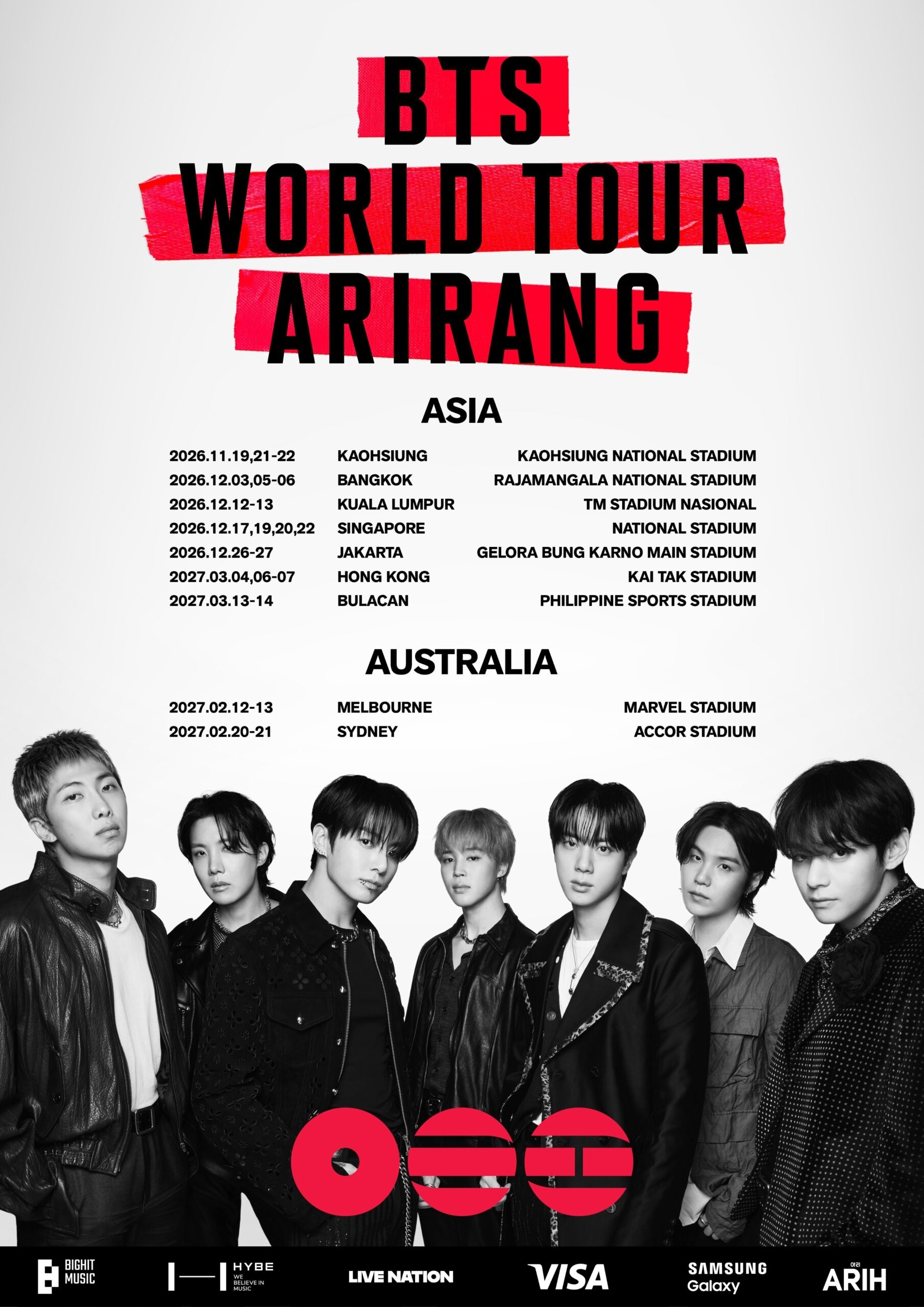 BTS Resmi Gelar Tour Dunia Arirang 2026, Jakarta Kebagian 2 Hari di GBK, Cek Tanggal dan Harga Tiketnya!