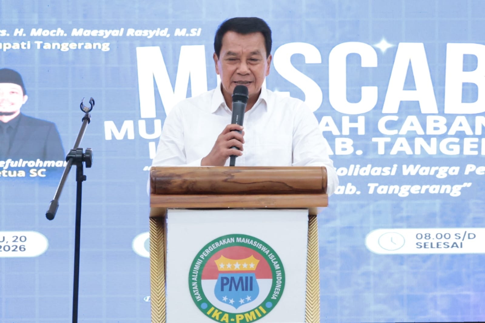 Hadiri Muscab IKA PMII Kabupaten Tangerang, Bupati Maesyal Rasyid Ajak Jadi Mitra Strategis Pembangunan Daerah