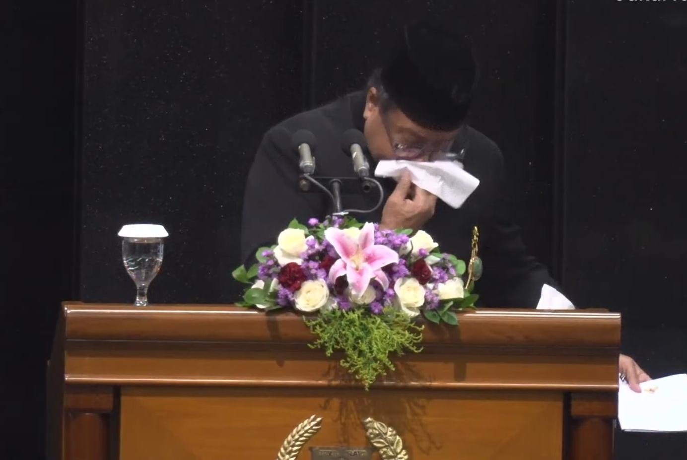 Wagub Rano Karno Sampai Menahan Tangis Saat Paripurna HUT ke-499 Jakarta, Ternyata Ini Masalahnya