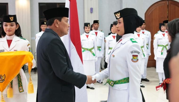 Bupati Tangerang Kukuhkan 54 Anggota Paskibraka untuk HUT ke-81 RI 2026, Ini Amanat yang Disampaikan