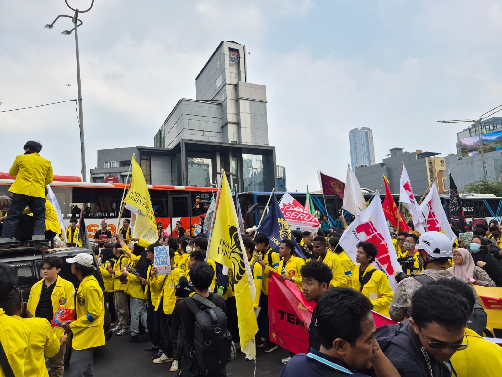 Ada Demo BEM UI di Thamrin - Bundaran HI, Dishub Imbau Warga Hindari Sejumlah Ruas Jalan Ini