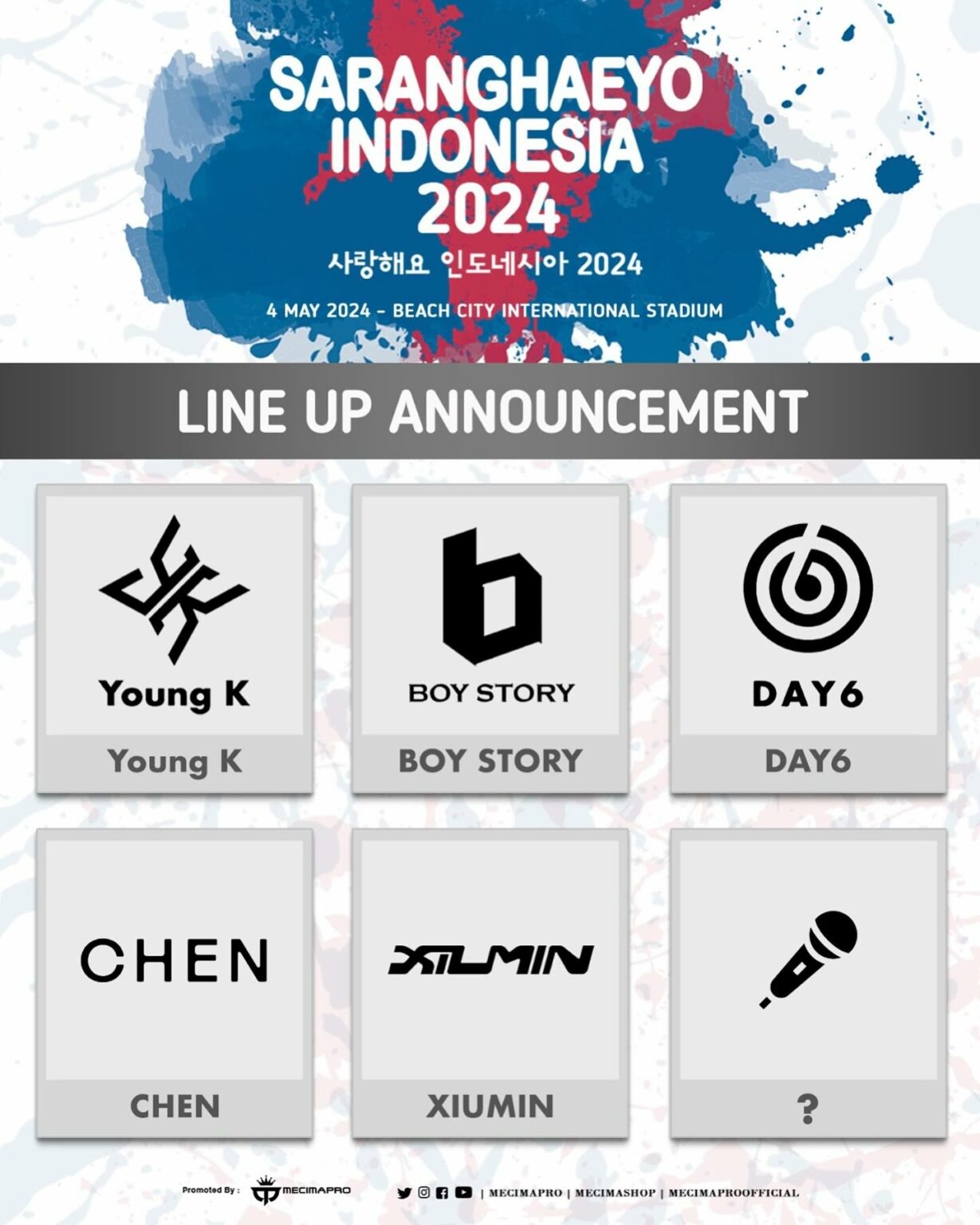 Halo K-popers! Chen dan Xiumin EXO, Young K, Boy Story hingga Day6 Bakal Manggung di Jakarta di Saranghaeyo 2024, Cek Lokasi dan Tanggalnya di Sini