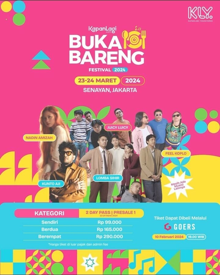 Mau Buka Bareng Puasa Ramadhan Sambil Dengerin Konser Musik? Ada Feel Koplo, Nadin Amizah hingga Juicy Luicy, Catat Tanggal dan Lokasinya