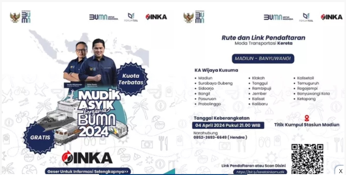 Berikut Ini adalah Tata Cara Daftar dan Ketentuan Mudik Gratis PT KAI Tujuan Semarang