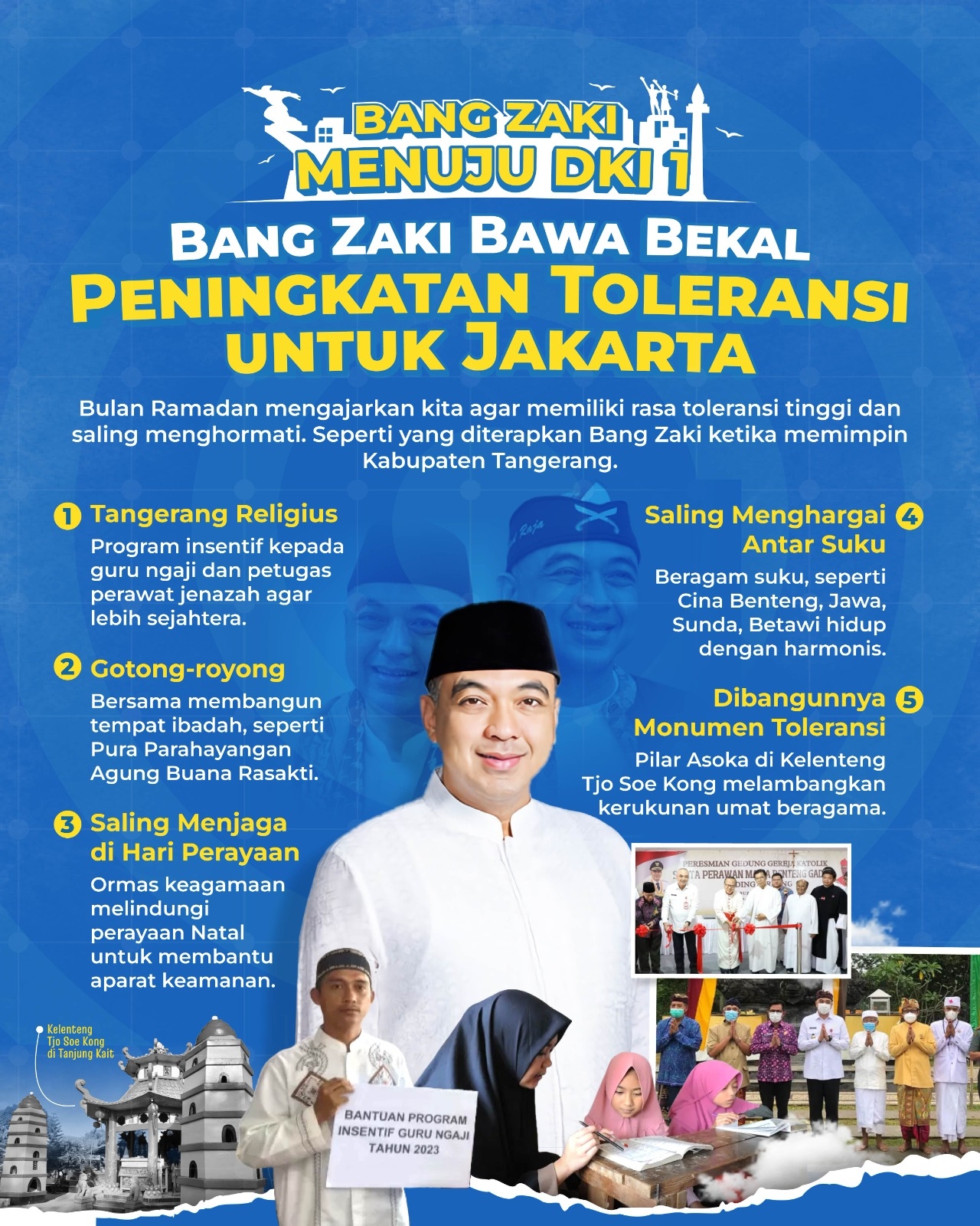 5 Bekal Peningkatan Toleransi yang Dibawa Bang Zaki Menuju DKI-1, Terbukti Ampuh saat Diterapkan di Tangerang