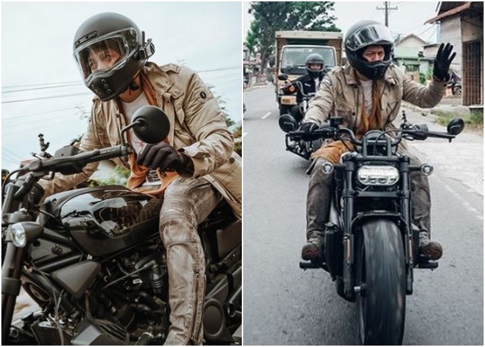 Macho Touring dengan Moge Warna Hitam, Berapa Harga Motor Ariel Noah?