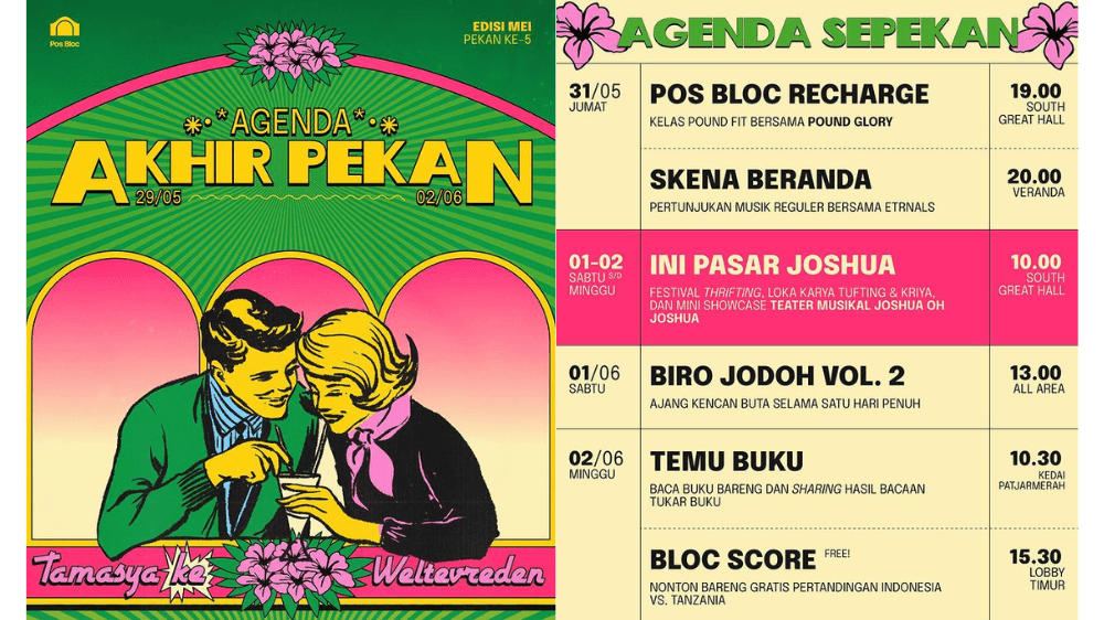 Akhir Pekan di Pos Bloc Jakarta, Ini Deretan Acara Gratis, Mulai Pentas Musik hingga Nobar Indonesia Vs Tanzania