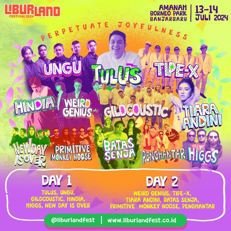 Libur Sekolah Mau Kemana? Kunjungi LIBURLAND Festival 2024 di Banjarbaru, Ada Konser Tulus, Ungu, Tiara Andini hingga Gildcoustic, Catat Tanggalnya!