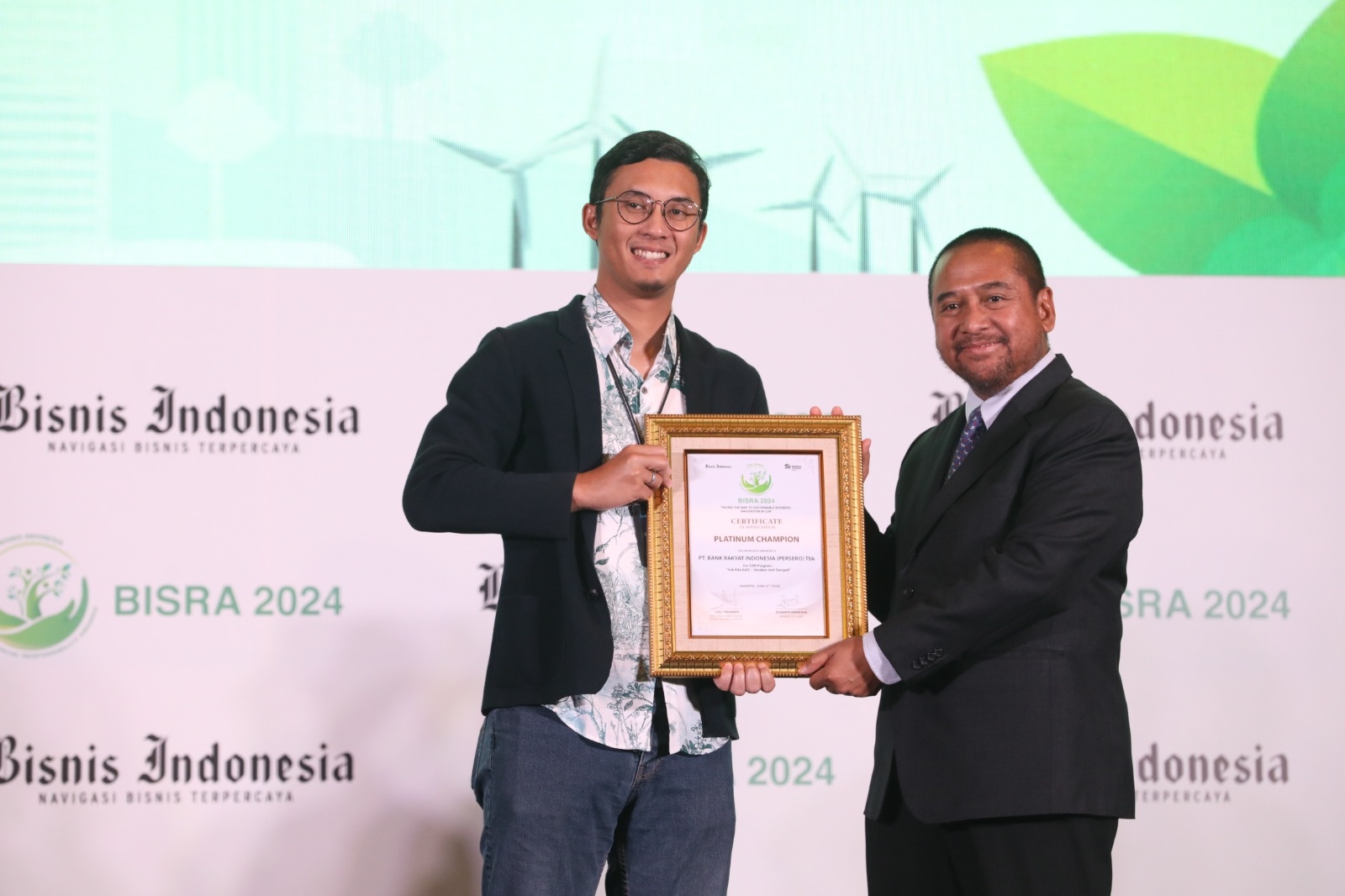 BRI Raih Penghargaan Platinum pada BISRA Awards 2024, Berkat Aksi Nyata Atasi Masalah Sampah dan Lawan Perubahan Iklim