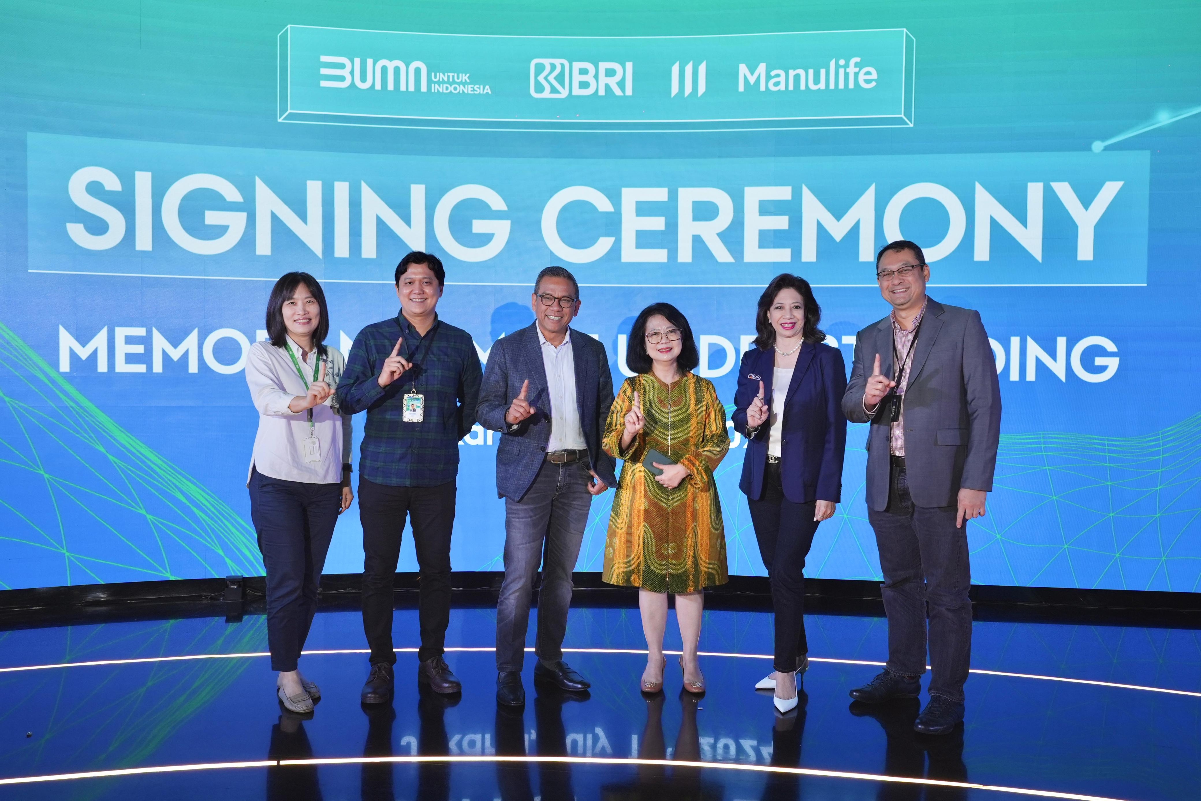 Tandatangani MoU, BRI Jalin Kerja Sama dengan Manulife Indonesia untuk Permudah Pembayaran Premi Asuransi