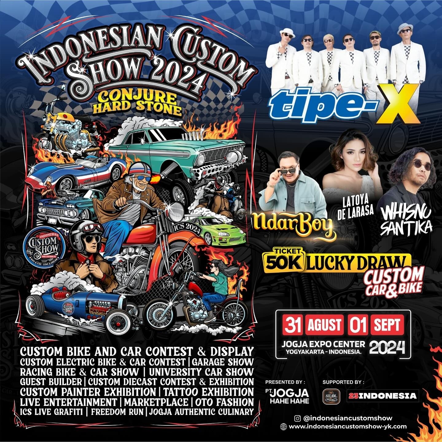 NANTIKAN! Indonesian Custom Show 2024 di Jogja Expo, Bakal Dimeriahkan Tipe-X hingga Ndarboy, Tiket Cuma Rp 50 Ribu, Catat Tanggalnya