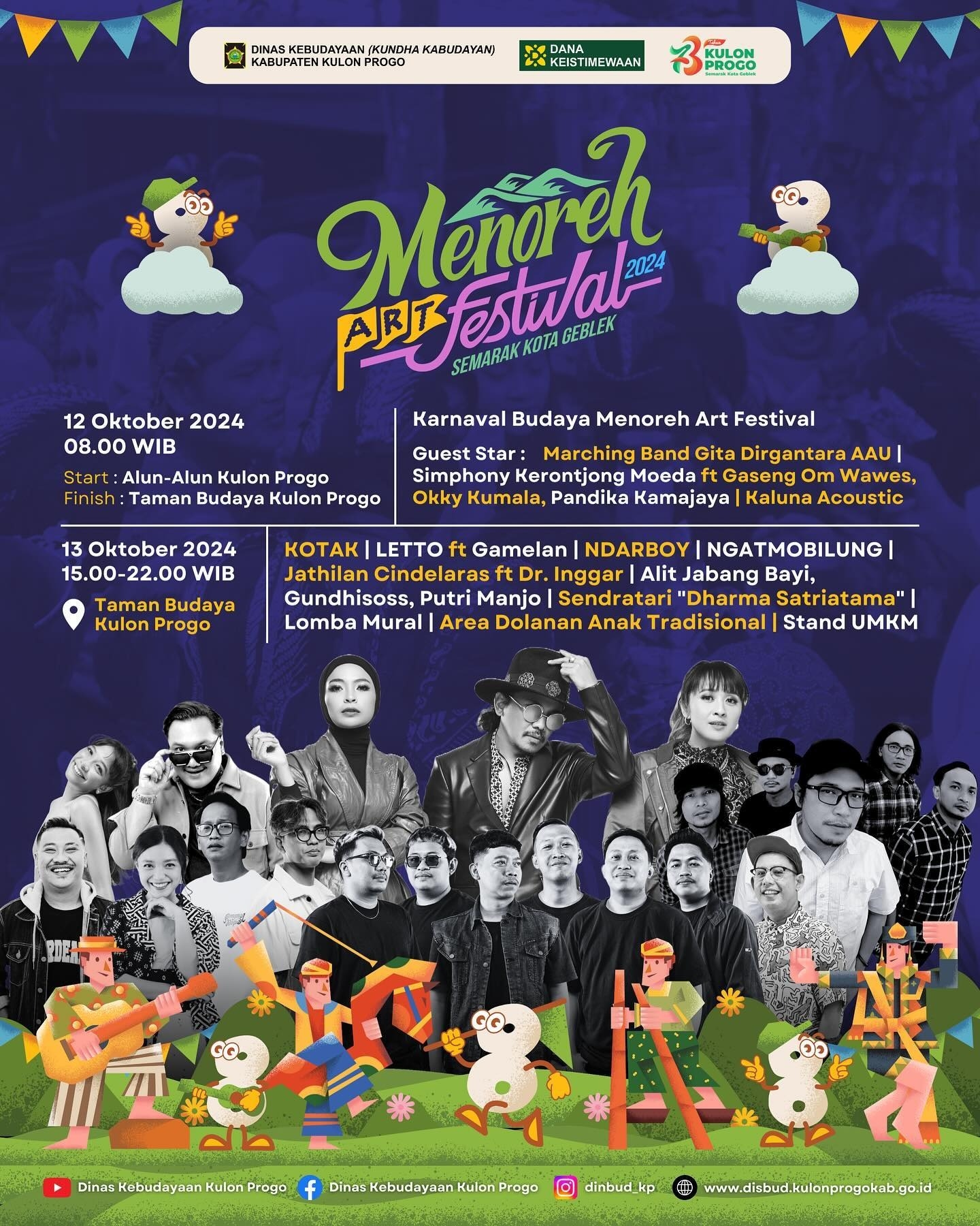 SIAP-SIAP! Menoreh Art Festival 2024 Bakal Digelar Akhir Pekan Depan, Ada KOTAK, Letto, Ndarboy Genk hingga Ngatmombilung, Lokasinya di Sini