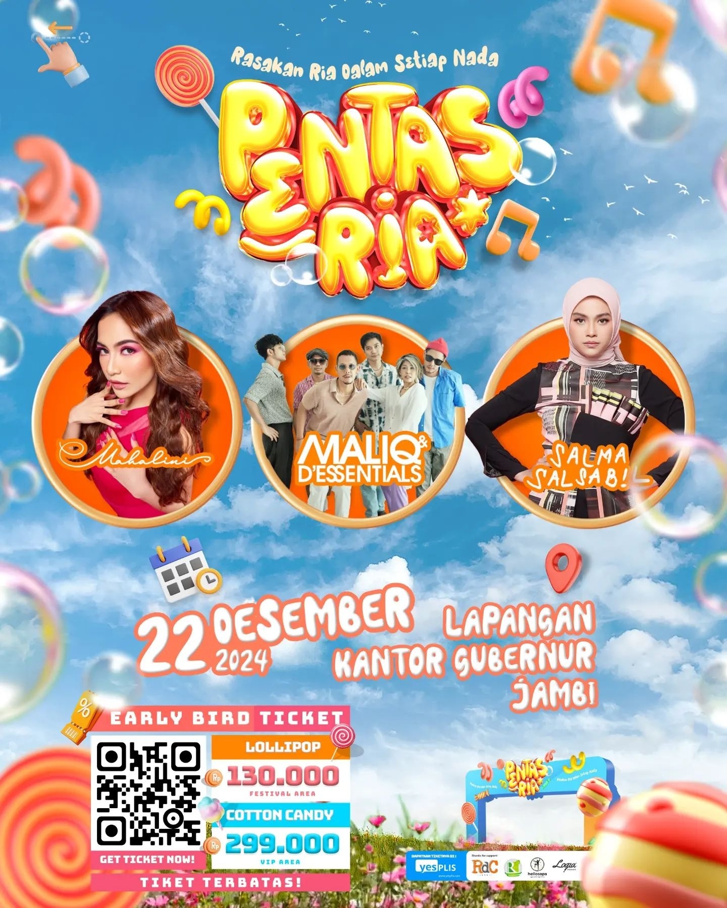 JAMBI SIAP-SIAP! Mahalini, Maliq & D’Essentials dan Salma Salsabil Akan Meriahkan Pentasria 2024, Simak Lokasi dan Harga Tiketnya di Sini