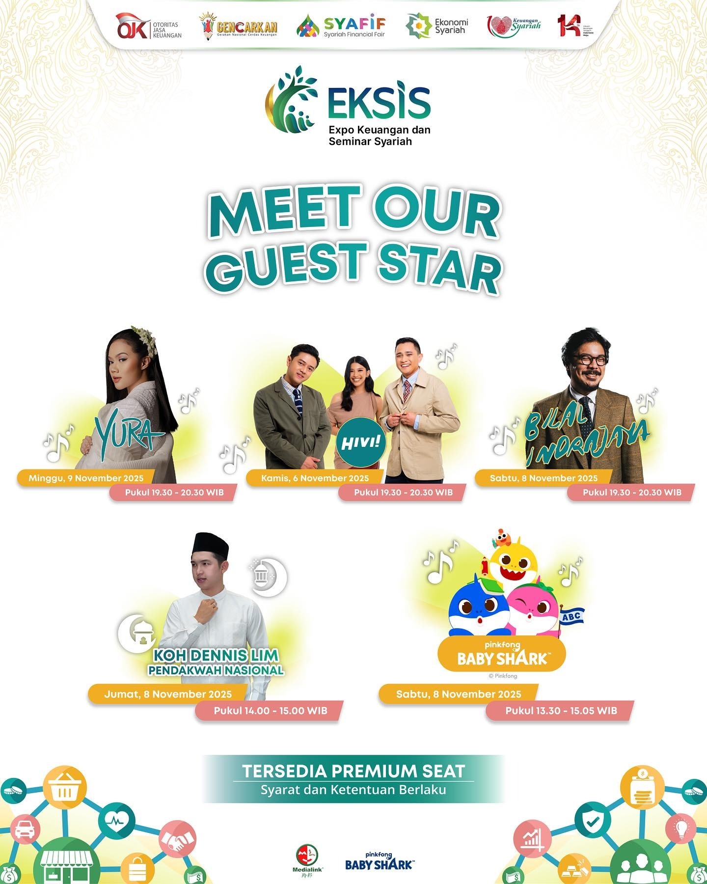 Konser Gratis Pekan Ini: EKSiS di Lippo Mall Nusantara pada 6–9 November 2025, Hadirkan Yura Yunita, HIVI!, hingga Bilal Indrajaya