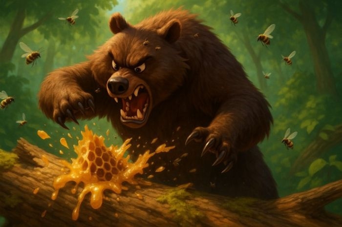Dongeng Anak: Beruang Pemarah dan Lebah