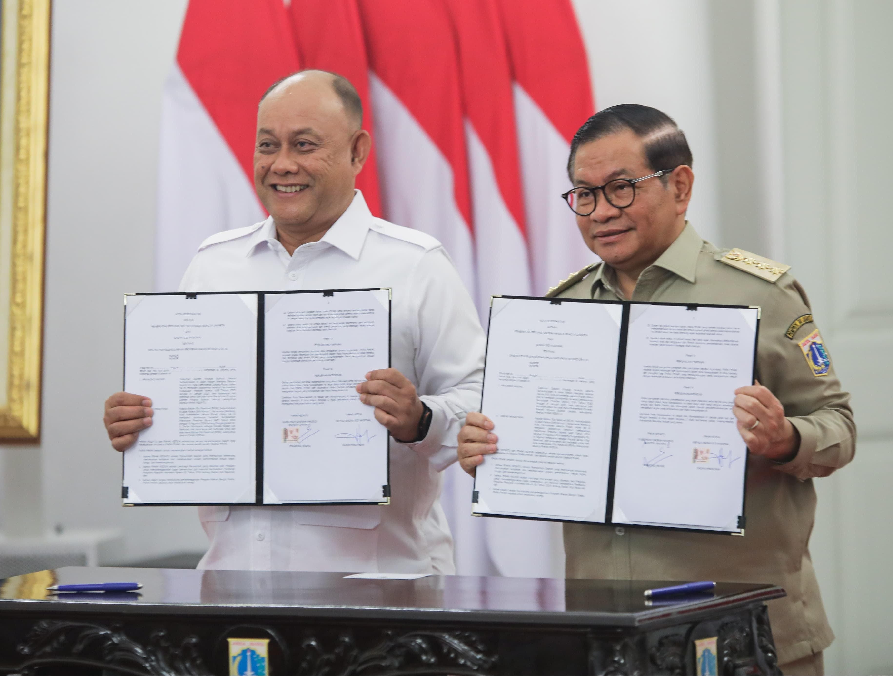 Perkuat Sinergi dengan BGN, Gubernur Pramono: Program MBG Investasi Masa Depan Jakarta