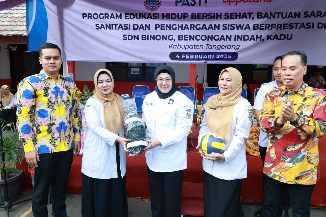 Disaksikan Wabup Intan, LippoLand Serahkan CSR Sarana Prasarana untuk SDN Binong 1 dan 2 Kabupaten Tangerang