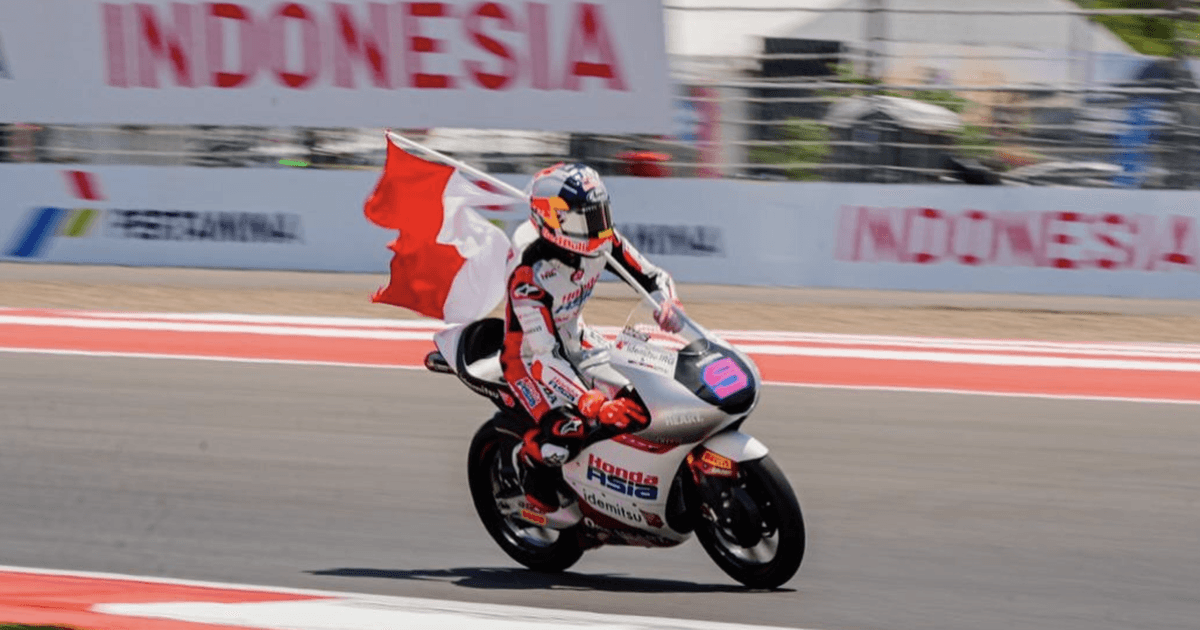 Tampil Impresif di Mandalika, Veda Ega Pratama Pecahkan Rekor Poin Ai Ogura di Honda Team Asia