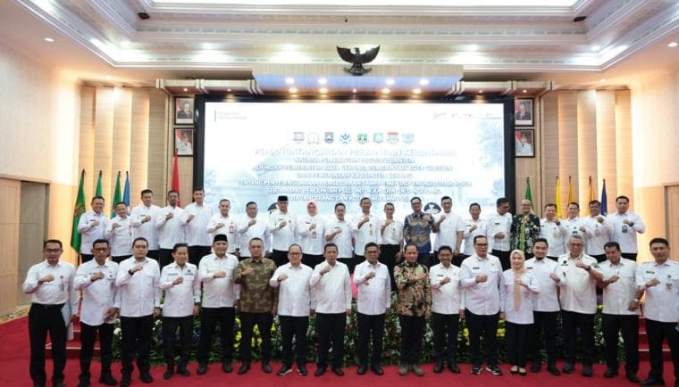 Bupati Tangerang Rakor Bersama Menteri Lingkungan Hidup dan Gubernur Banten, Komitmen Percepat PSEL Atasi Masalah Sampah