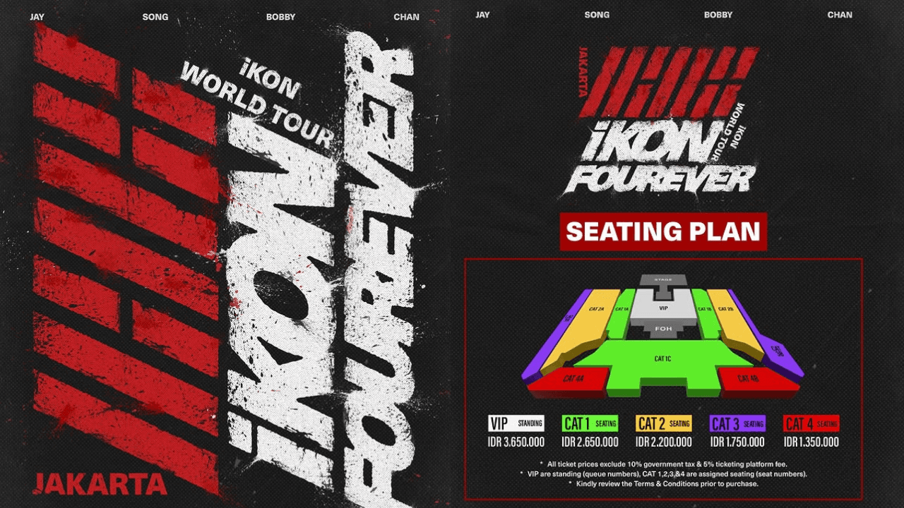 Harga Tiket Konser iKON di Jakarta 2026 Resmi Rilis, Termurah Mulai Rp 1,3 Juta, Cek Lengkapnya di Sini!
