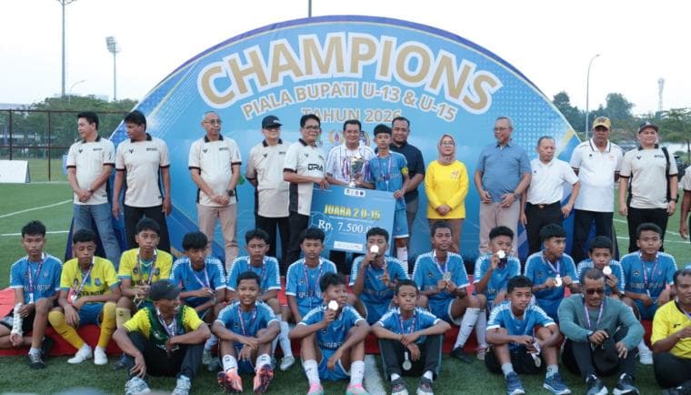 Maesyal Rasyid Resmi Tutup Kejuaraan Sepak Bola Piala Bupati Tangerang 2026: Wadah Regenerasi Persita dan Timnas