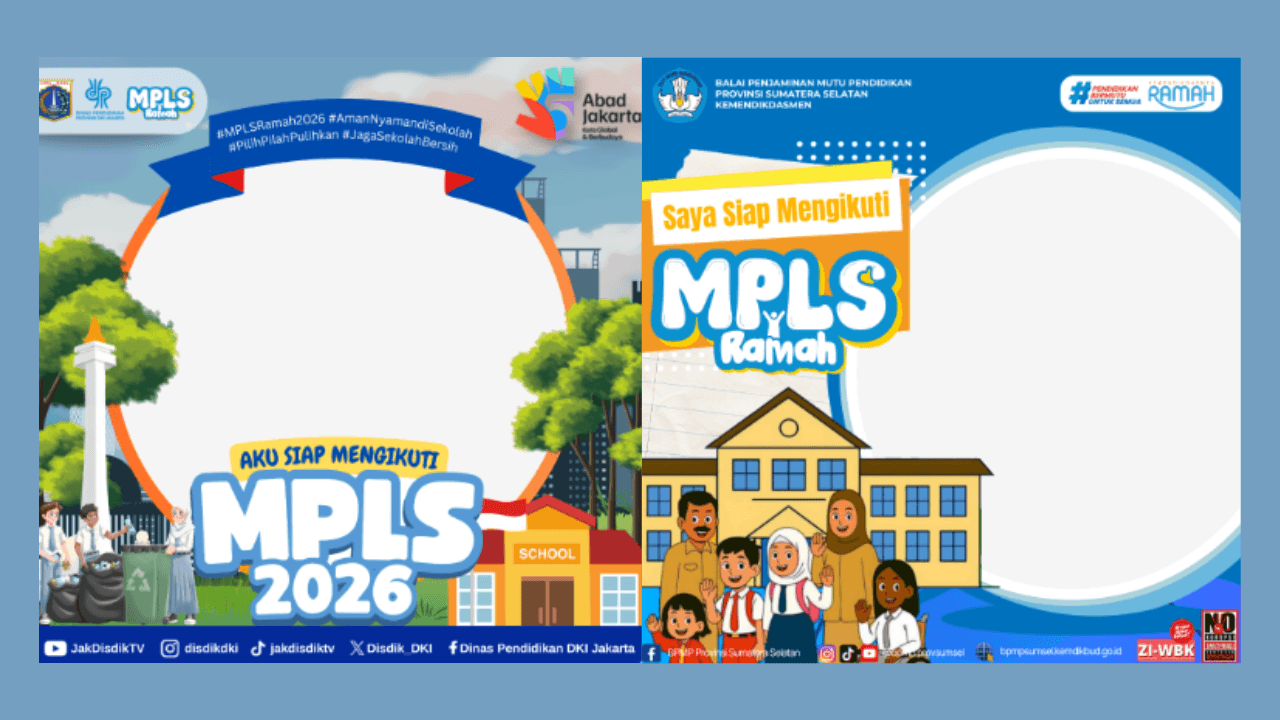 60 Link Twibbon MPLS 2026 Gratis untuk SD, SMP, SMA/SMK, Desain Keren Siap Unduh untuk Dipasang di Medsos