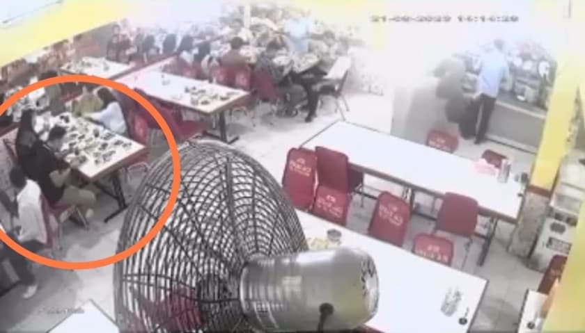 Pencurian Modus Geser Tas Terekam CCTV di Rumah Makan Padang Mampang Prapatan, Polisi Buru Pelaku