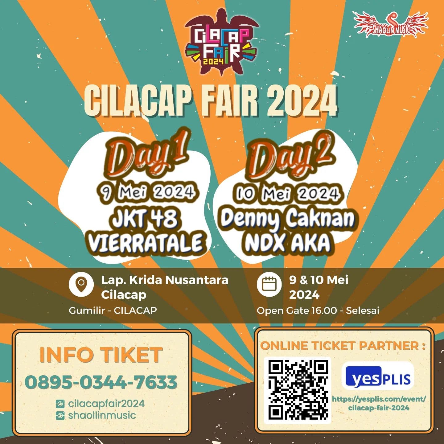 CILACAP FAIR 2024: Dua Hari Penuh Kegembiraan di Lapangan Krida Nusantara,  Ada JKT48, Denny Caknan hingga NDX AKA, Catat Tanggalnya