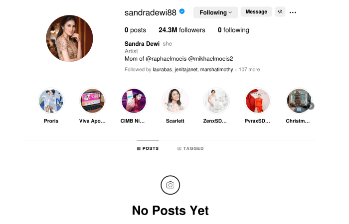 Buntut Kasus Korupsi Harvey Moeis, Sandra Dewi Bersih-bersih Instagram, Kuasa Hukum Beri Alasan Mengejutkan