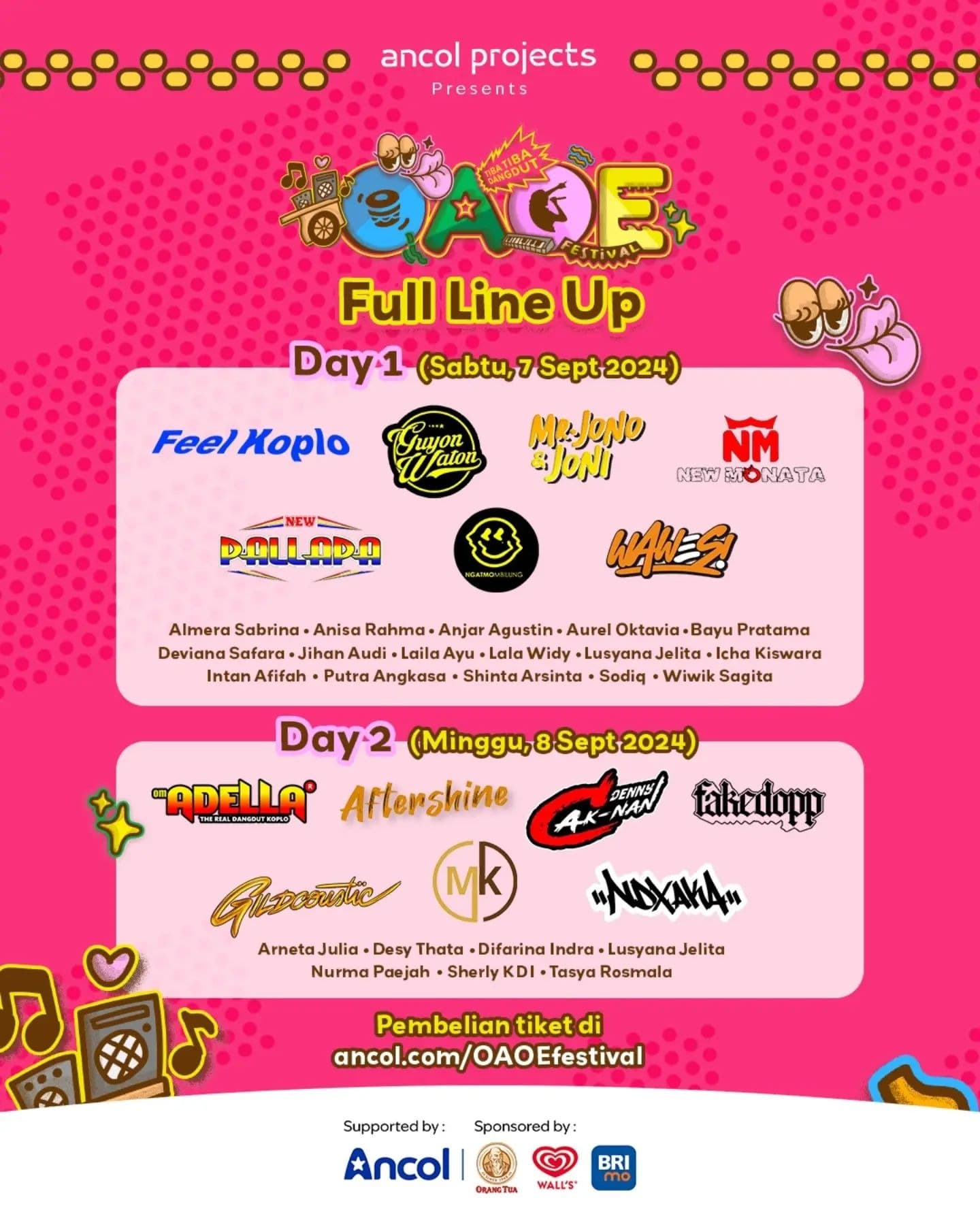 Konser Musik Dangdut Terbesar di Jakarta OAOE Festival 2024 Digelar di Ancol, Catat Tanggal dan Cara Beli Tiketnya