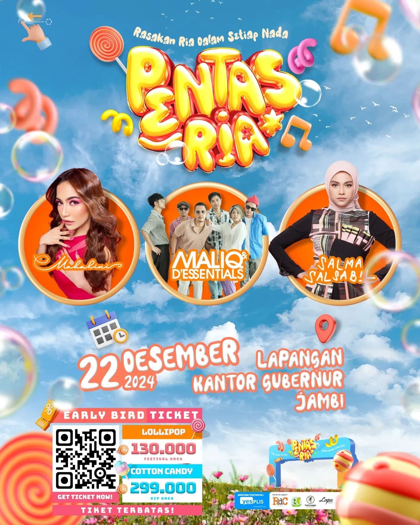 JAMBI SIAP-SIAP! Mahalini, Maliq & D’Essentials dan Salma Salsabil Akan Meriahkan Pentasria 2024, Simak Lokasi dan Harga Tiketnya di Sini