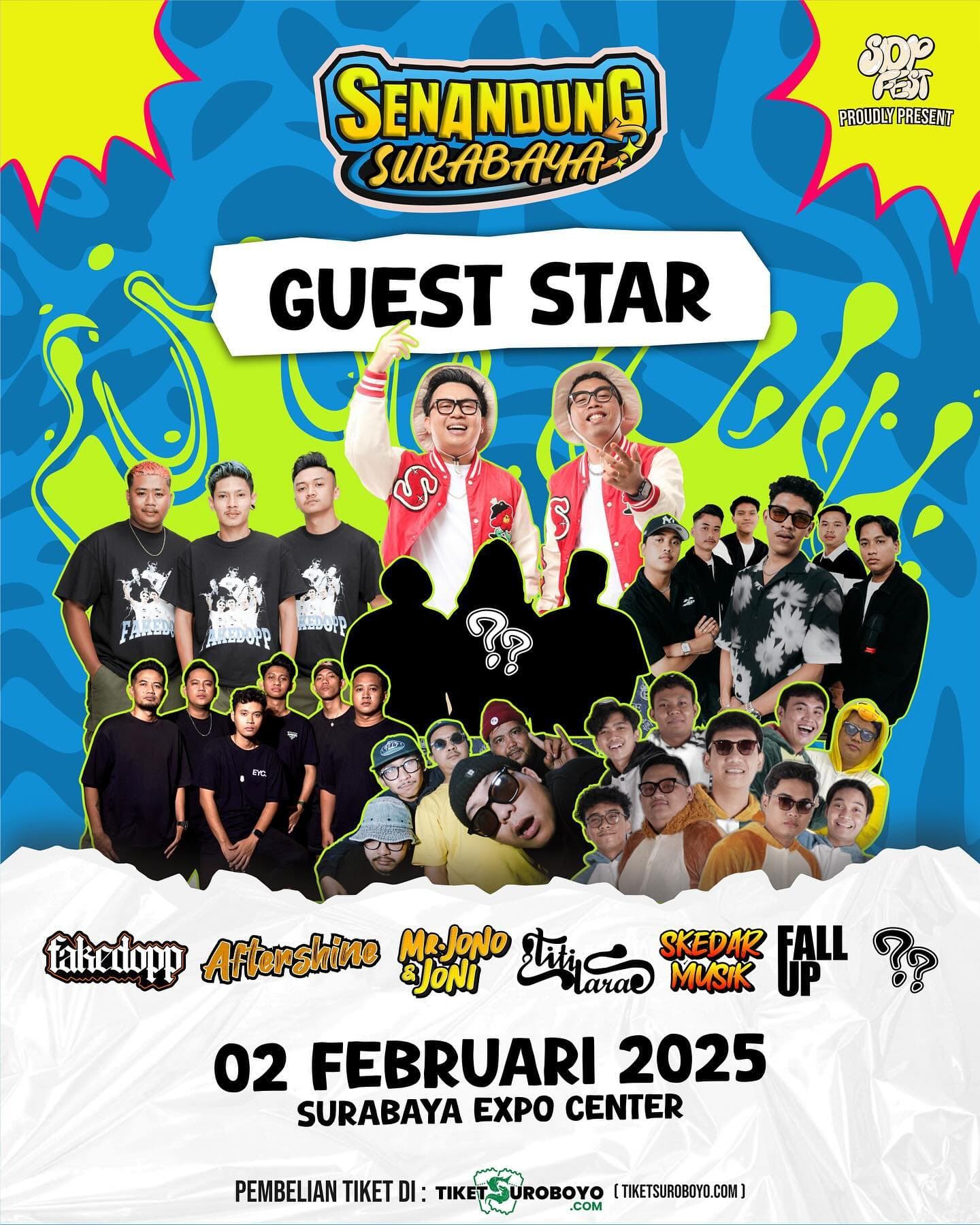 Tiketnya Murah Banget! Konser Mr.Jono-Joni, Fakedopp, hingga AfterShine di Senandung Surabaya Digelar Minggu 2 Febuari 2025, Di Sini Lokasinya