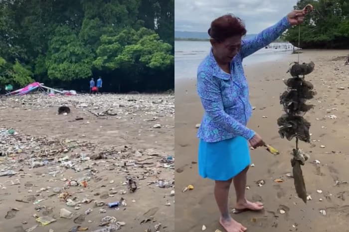 Pantai Pangandaran Dipenuhi Sampah, Susi Pudjiastuti Emosi Doakan Ombak Menggulung