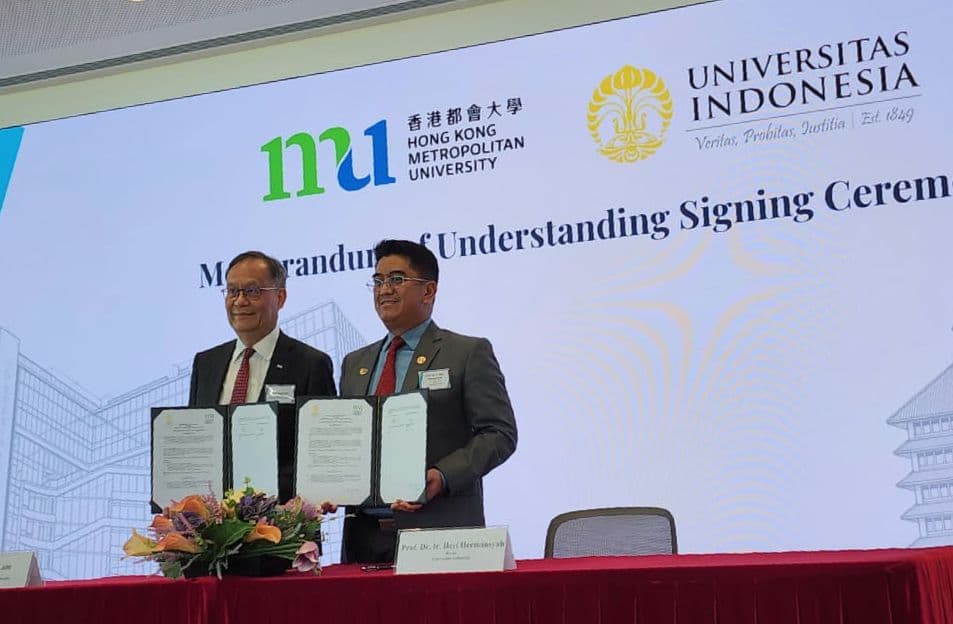 Perkuat Jejaring Global, Universitas Indonesia Jalin Kerja Sama Strategis dengan Hong Kong Metropolitan University