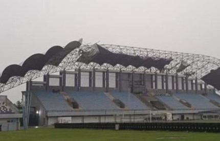 Stadion Indomilk Arena Diterjang Angin Kencang, Zaki Iskandar: Datangnya Tiba-Tiba dan Cepat