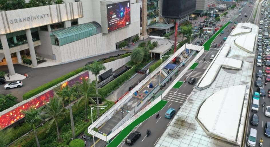 Revitalisasi Stasiun Bundaran HI, MRT Berlakukan Rekayasa Lalin di Thamrin hingga Mei 2026