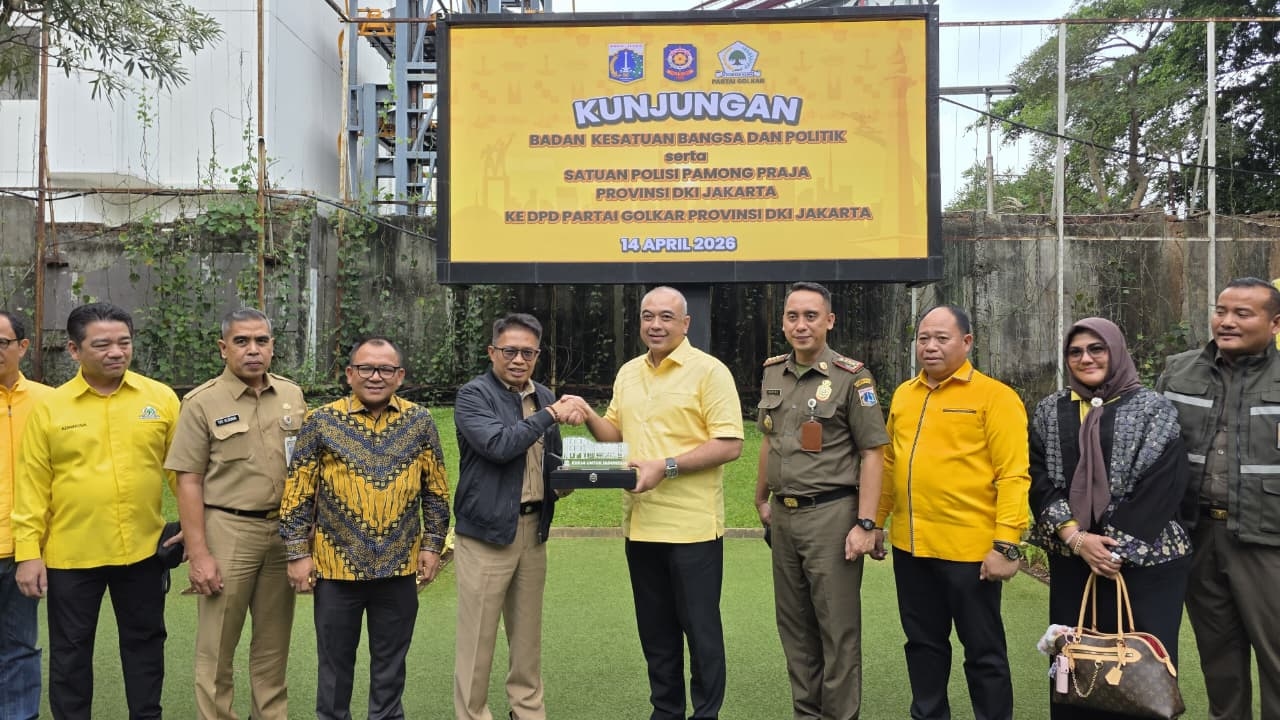 Terima Kunjungan Kesbangpol, DPD Golkar DKI Sepakat Tata Atribut Partai demi Estetika Jakarta