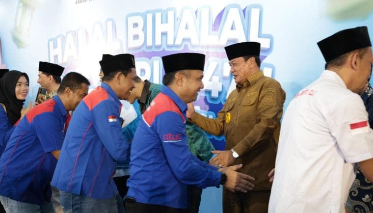 Perkuat Sinergi Buruh dan Pengusaha, Bupati Tangerang Maesyal Rasyid Dampingi Kapolri Hadiri Halal Bihalal KSPSI