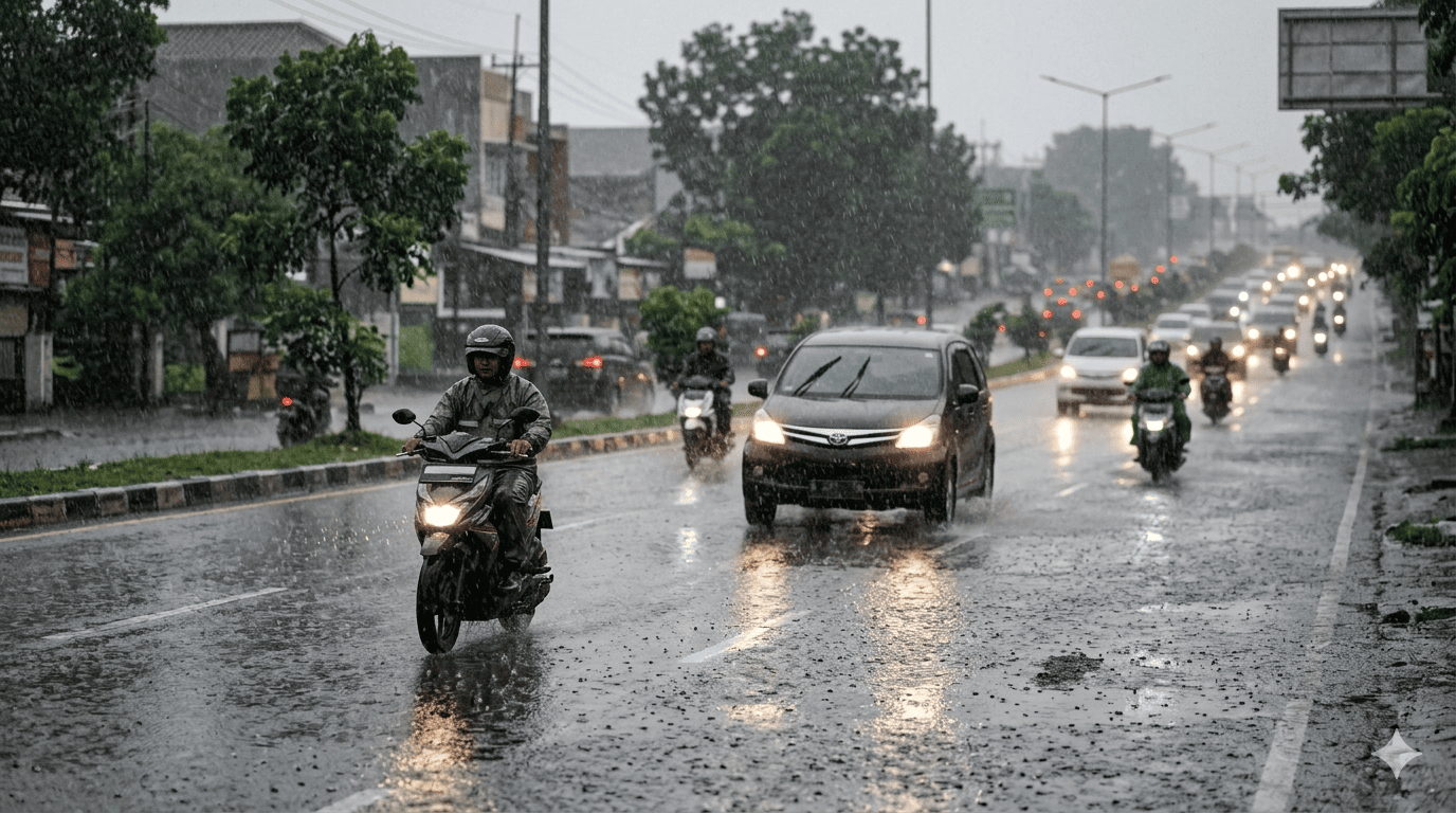 Prakiraan Cuaca BMKG, Hujan Ringan Basahi Jakarta Hari Ini