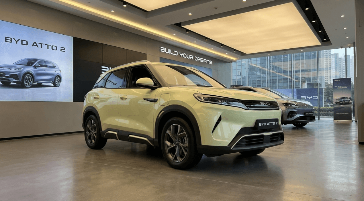 BYD Atto 2 Siap Menggebrak Pasar Otomotif Indonesia: Gaya Futuristik, Teknologi Fast Charging 82 kW, dan Interior Modern