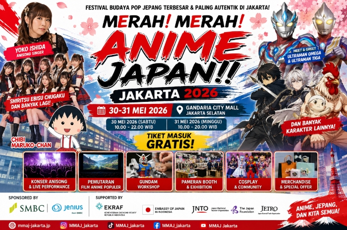Bukan Sekadar Festival Anime, MMAJ Jakarta 2026 Siap Hadirkan Pengalaman Jepang yang Spektakuler
