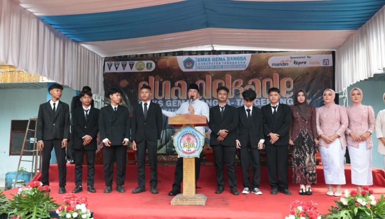 Lepas Lulusan SMKS Gema Bangsa Cisoka, Ini Pesan Bupati Tangerang Maesyal Rasyid: Harus Siap Kerja dan Inovatif!