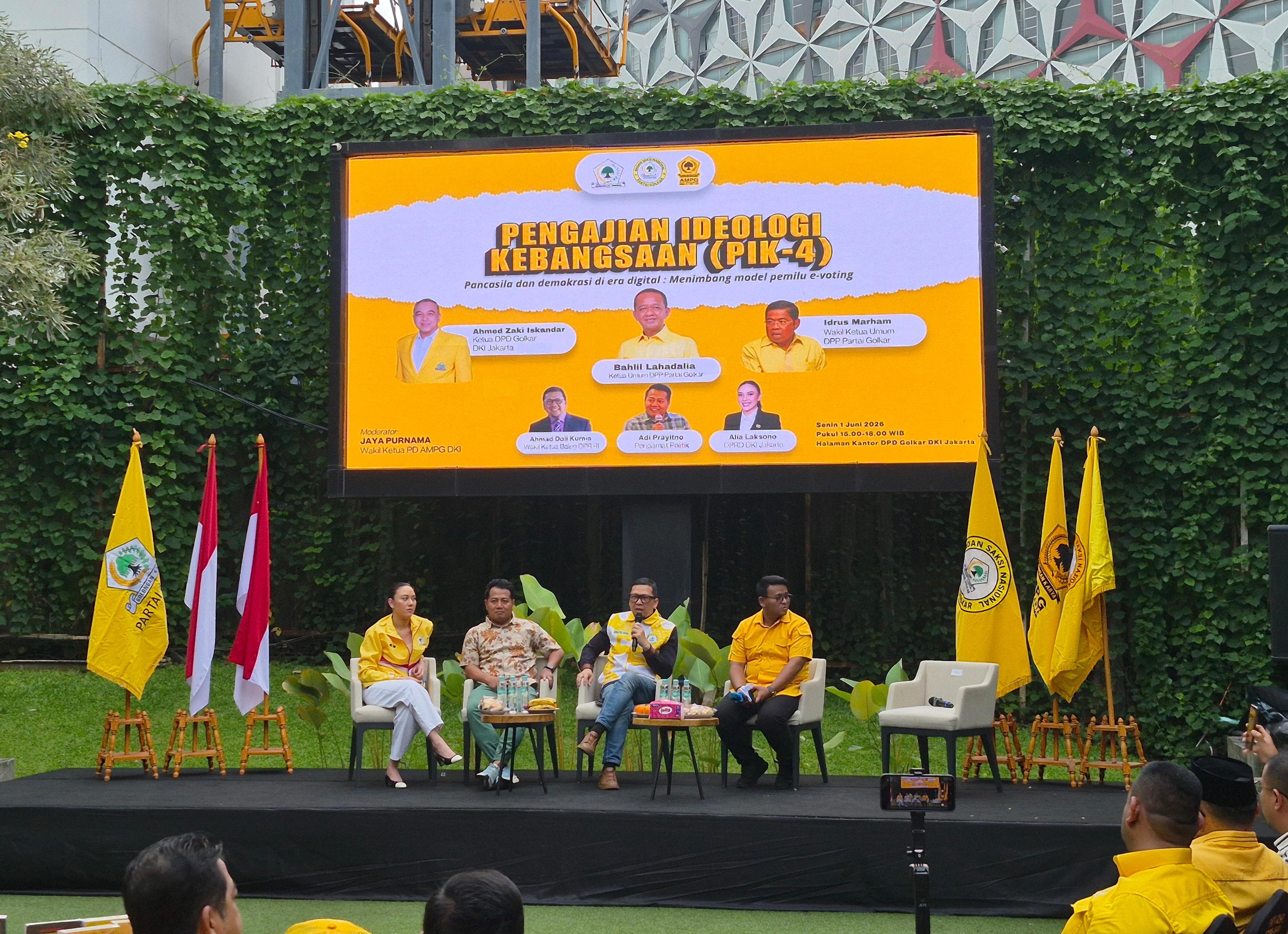 Gelar PIK 4 Sambut Hari Pancasila, Golkar DKI Kupas Tantangan Demokrasi dan E-Voting di Era Digital