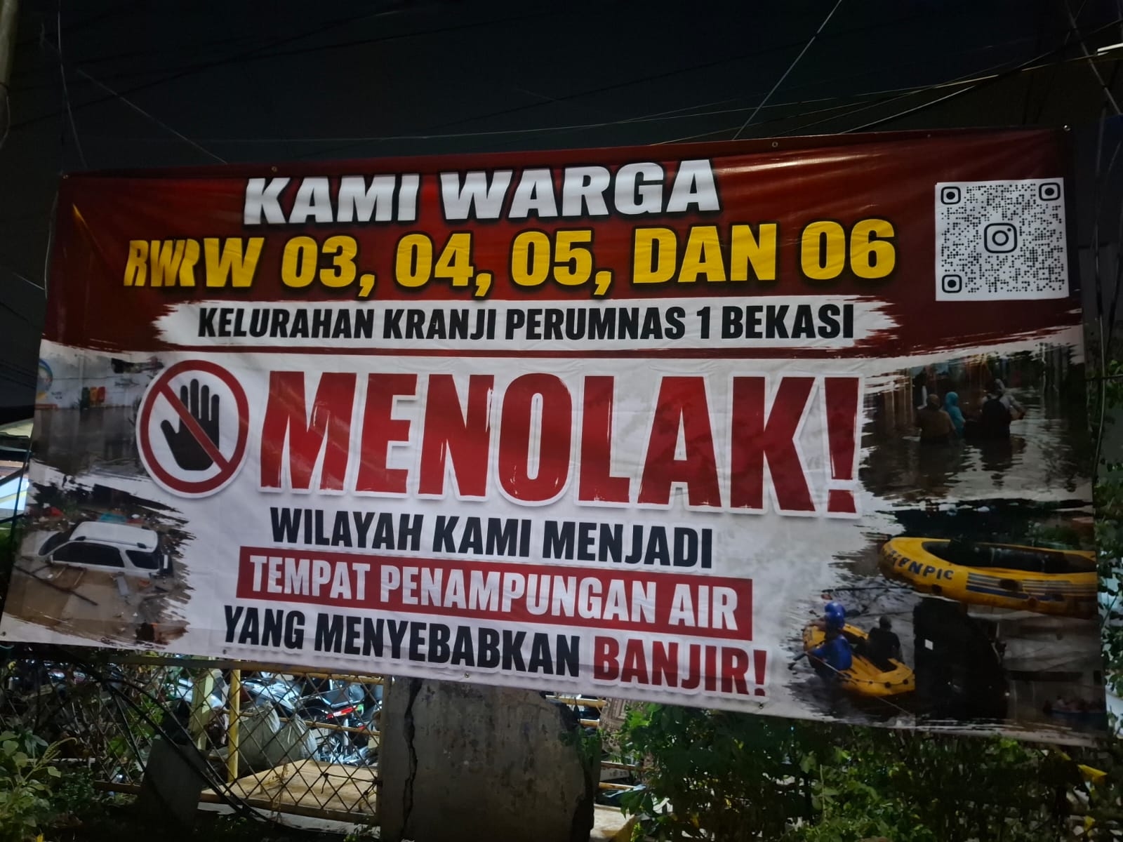 Warga Perumnas 1 Bekasi Tolak Wilayahnya Dijadikan Tampungan Air Penyebab Banjir