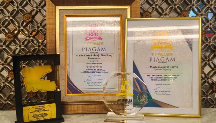 Keren! Bupati Tangerang dan BPR Kerta Raharja Gemilang Borong 4 Penghargaan di The Finance Top 100 BPR 2026